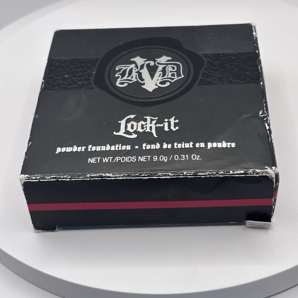 KVD KAT VON D Beauty Lock-It Powder Foundation 0.31oz Deep 210 Discontinued